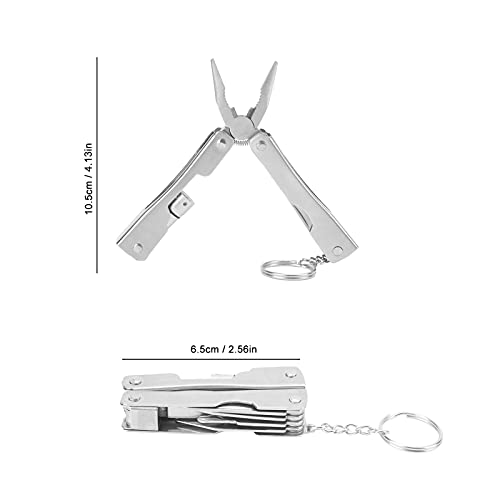 Multi Tool Tang met licht, zak Multitool met draadsnijmachine, schroevendraaier, mes, Legering Staal Multifunctionele Tang voor Survival, Camping, Jacht, Vissen en Wandelen