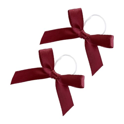 150 stuks kleine Bows Satin Bow Ribbon Bow Cadeau Bow met elastische band klaar gemaakt boog voor decoratie Satin Bow Decoratieve Bows voor Gift Wrapping Parfum fles wijn fles rode wijn