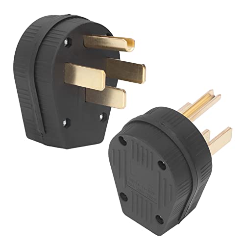 NEMA 14 50P, Plug met 4 Pool Output voor Ovendroger Generator, Rechtshoek 50A 125V 250V Plug 4 4