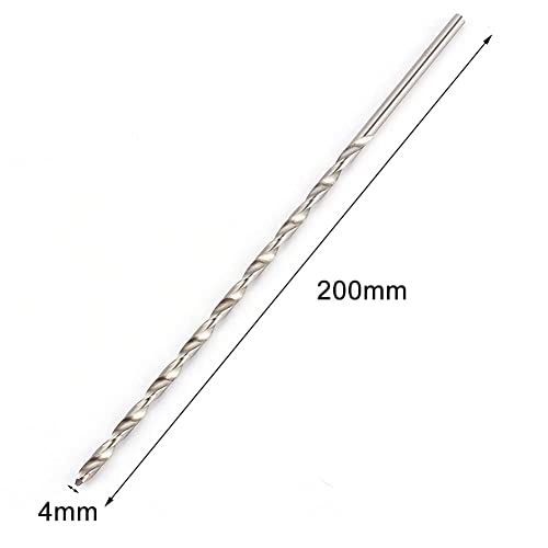 6mm HSS Extra Long 200mm Spiraalboor Straight Shank Drill Bit voor Staal Hout Plastic Aluminium Legering 3