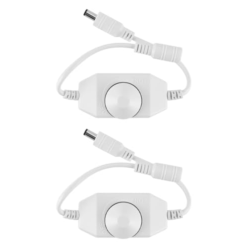 Zee 2st DC 12V-24V 3A COB Strip Dimmer Switch Kabel SMD Strip PWM Controller Tape Helderheid Control In-Line Dimmer wit