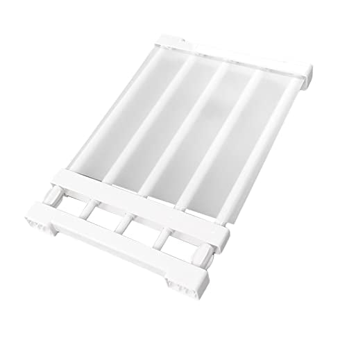 DIY Kabinet Divider opslagrek, eenvoudige installatie Uitbreidbaar 40 pond draagbaar Multifunctioneel toevoegen Extra ruimte cabinet spanning plat voor badkamer (38-55cm/15-8,6 Inch Lengte)