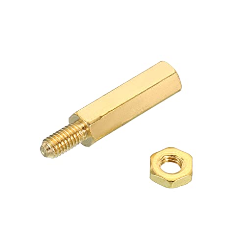 15mm+6mm M3 Spacer Schroeven, 40st Messing Hex PCB Afstand Noten voor moederborden, Computer Cases, Circuit Boards, Elektronica, Gouden Kleur 4