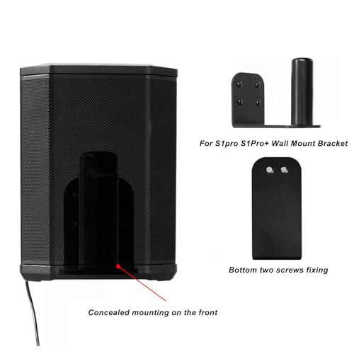 Wall Mounted Speaker Stand for for for bose S1 Pro, Speaker Wall Mount for for bose S1 Pro+, Universal Speaker Wall Mount Bracket, Metal Wall Mount for bose 3