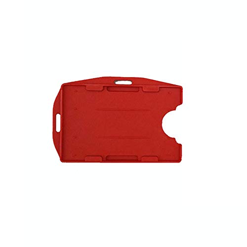 5PCS Dubbelzijdig Open gezicht ID kaarthouder PP Hard Plastic 95mmx64mm Landschap/Verticale Laden (invoegen 2 kaarten)