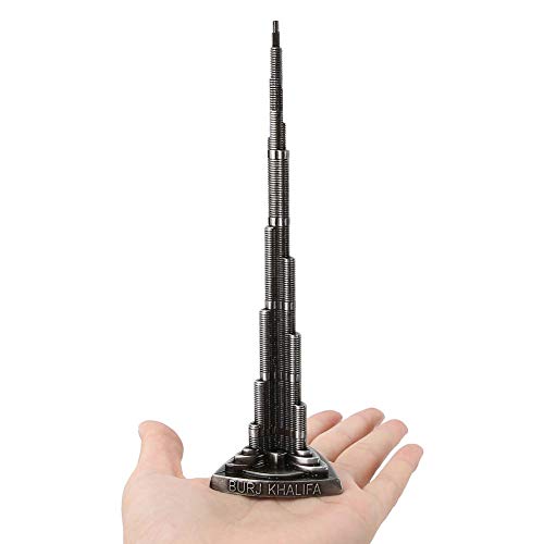 Tower Ornament,Burj Khalifa Model (ca. 18cm/7.1 Inch),Burj Khalifa Miniatuur Model,Office Meubilair Bureau Decor,Metal Bureau Model Ornament 4