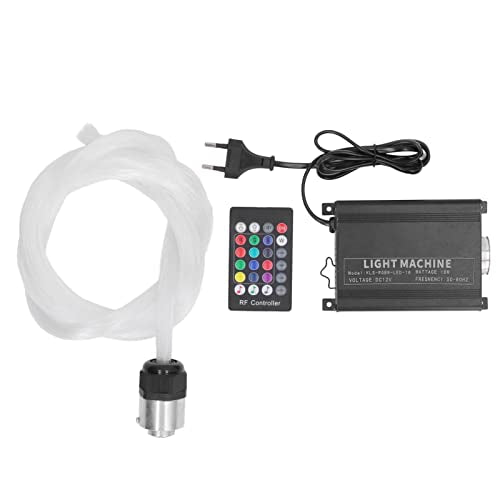 Fiber Optic Lights Star Ceiling Light Kit, Telefoon App Control Geluid geactiveerd 16W RGBW Twinkle, Music Effect Star Ceiling Sky Light