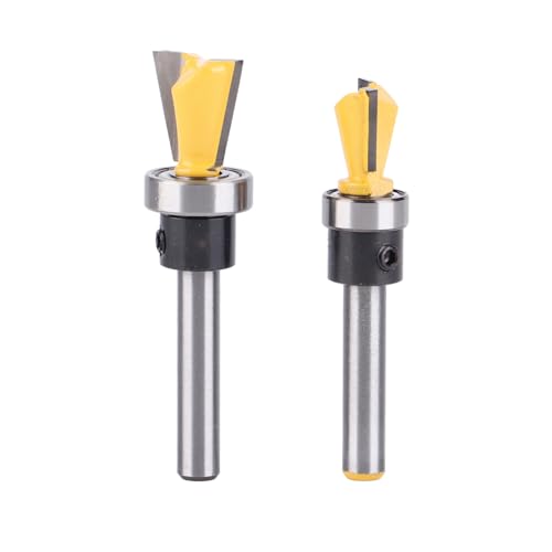 2 Pièces/ensemble Fraise à Queue D'aronde met Roulement Fraise à Bois 1/4 Po Queue D'aronde Mèche