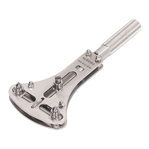 3 Point Watch Opener, geval terug, Batterij schroef Verwijderaar, Roestvrij staal horloge reparatie gereedschap, verstelbare horloge terug geval opener