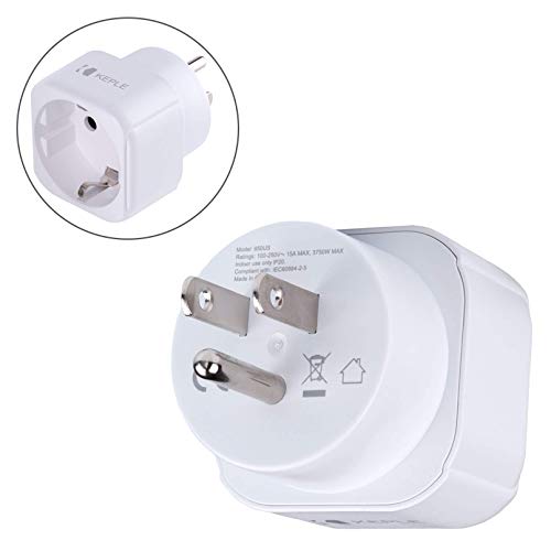 VS VS, Japan Japanse Adapter Plug Travel Type B voor EU Europa Europees Type C E F Socket Adapter voor Spanje Frankrijk Italië IT Duitsland Denemarken Griekenland Turkije Universal International 3 Pin 3