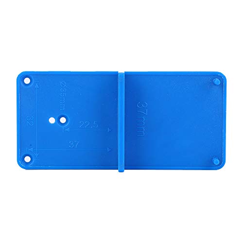 Kreg verborgen Scharnier Jig Hinge Montage Template Blauw Plastic 2 Stukken Scharnier Hole Opener Template Drill Guide Locator voor Deurkast Assemble 5