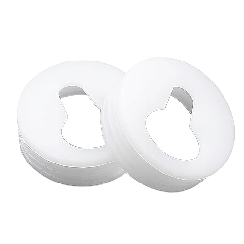 16 Stuks Ronde Keyhole Plank Hangers, Schroeft Plastic Keyhole Hangende Platen, Foto Frame Accessoires, Hangers voor Foto Frame Hangen