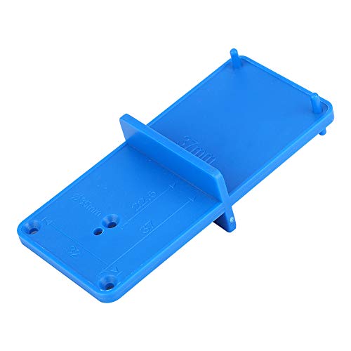 Kreg verborgen Scharnier Jig Hinge Montage Template Blauw Plastic 2 Stukken Scharnier Hole Opener Template Drill Guide Locator voor Deurkast Assemble 4
