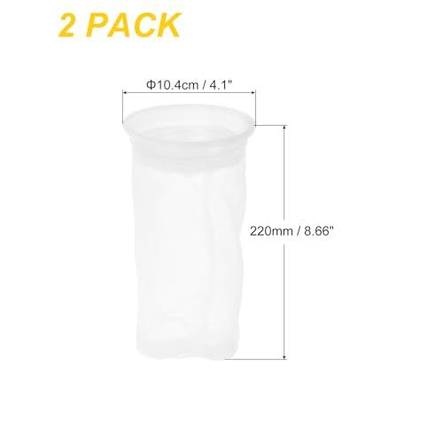 4" IBC Lid Filter 2 Pack 210mm Long Wasbaar Nylon Fine Mesh Filter IBC Tank Container Accessoires voor regenwater Tank Regen Tank Ton Barrel Cover