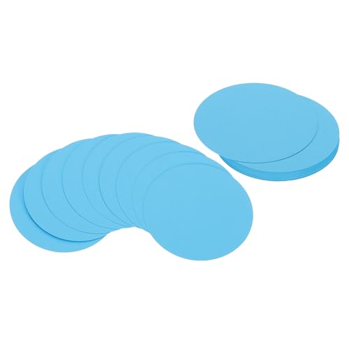 5 Inch Circle Card Stock, 25 stuks Ronde Vorm Cutouts Papier Dikke Karton Coaster voor DIY Craft Projecten Klaslokaal Bulletin Board Decor, Sky Blue