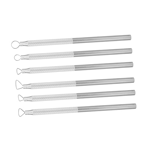 6st/set Kleischraper graveren Sculpterende Pottery Tools Aluminium voor Sludge Embossing Modelling Gladmaken