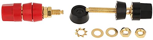 10 stuks speaker jack, banaan plug, vrouwelijke banaan stekker, voor banaan stekker, jack adapter, aansluiting stopcontact, kabel aansluiting, chassis, audio jack, hi-fi (zwart en 3
