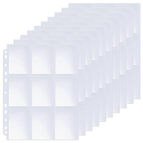 1080 Compartiments, Kaartenhoes, Verzamelbare Map, Folie, 11 Gaten, 60 Vellen/120 Pagina's, Plastic Trading Card Album, Transparante Covers, Speelkaarten Album verzamelen, Kaart Beschermhoes voor