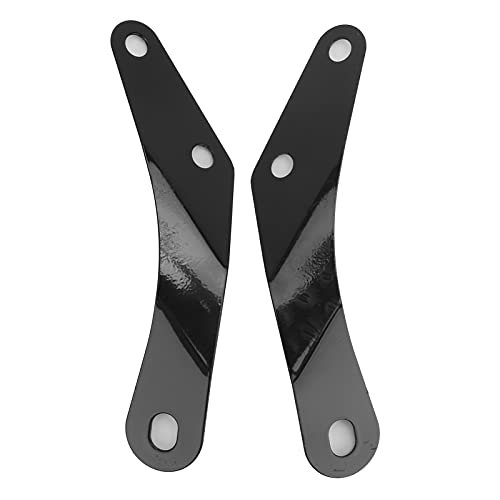 Voorruit van de motor, Motorfiets Windschild Universal Anti-Crack Scratch Resistant Fit voor Triumph Bonneville 5-7in Ronde koplampen(Transparant) 5