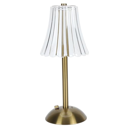 Bedside Lamp, 1200mAh Draadloze Vintage Tafellamp voor Slaapkamer Eettafel 5