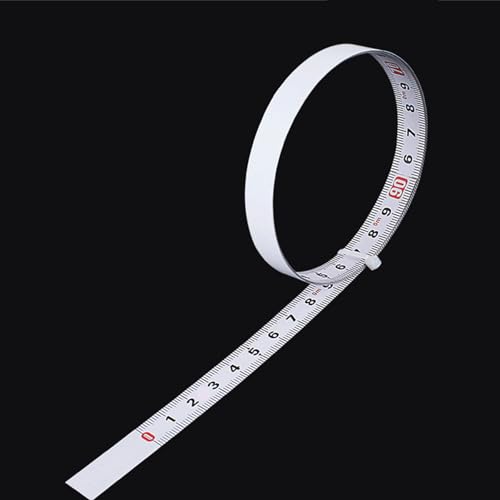 Zelfklevende meetlint Carbon Steel Tape maat 13mm breedte 5 meter lengte Afdrukcoating voor werktafel en wand 3