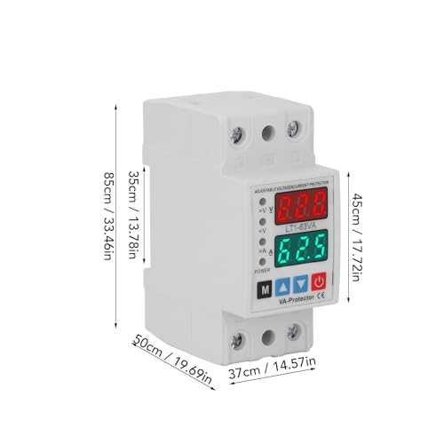 63A Over Onder Voltage Beschermer Zelf herhalende Digitale Spanning Relais Spanning Beschermend Apparaat 3