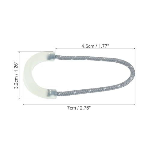 Zelf-lichtgevende rits trekt vervanging, 20 st verlengsnoer handvat tab tag extender glow in de donkere fixer voor bagage rugzakken jassen