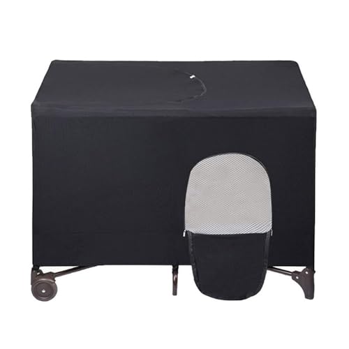 Crib Canopy, Stretchy ademende Crib Canopy Cover, Travel Bed Slapen Portable Stretchy Blackout Tent - Zwart 4