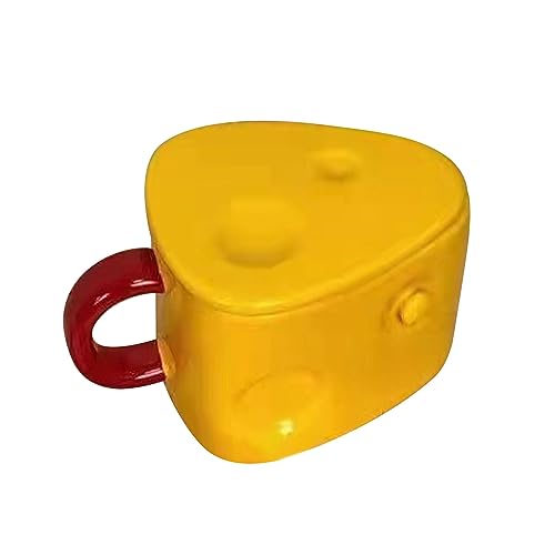Keramische mok leuke kaasvorm Modieuze multifunctionele theebeker met hoes Home Decoratie Gift 3
