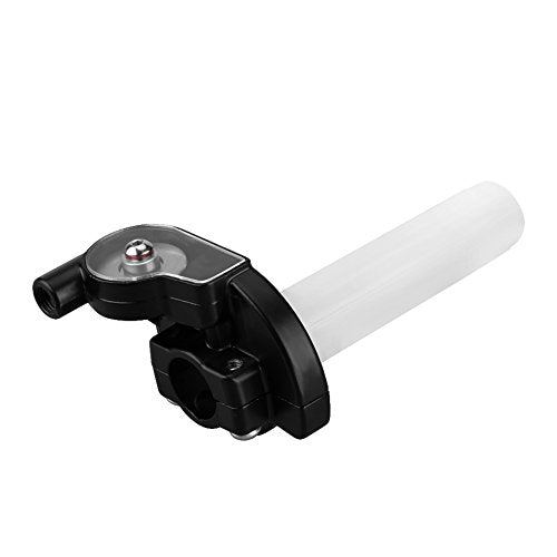 Accelerator handgrepen, 22mm Motorfiets Onderdelen Visual Throttle Levers Set en Turn Gas Lever voor ATV Dirt Bike (White) Throttle Moped, Wit