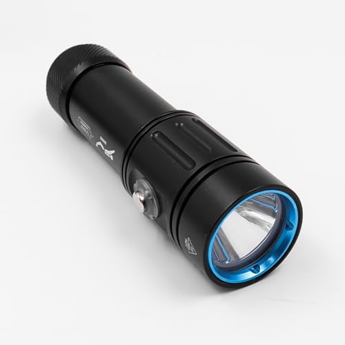 Sea Scuba duik fakkel, duik fakkel met traploos dimmen, waterdicht onderwater duiklicht met oplaadbare batterij en oplader 4
