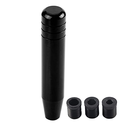 Universele versnellingshift voor auto, 18 cm, handmatige shiftlever, aluminiumlegering (zwart)