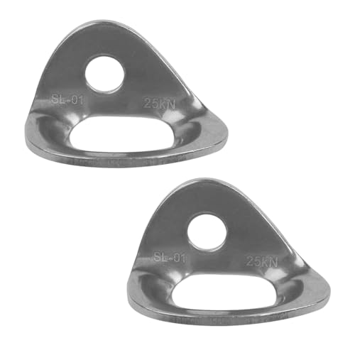 4 Piece Ankerhaak Set, 2500kg Capaciteit Roestvrij staal Rock Klimmen Hanger