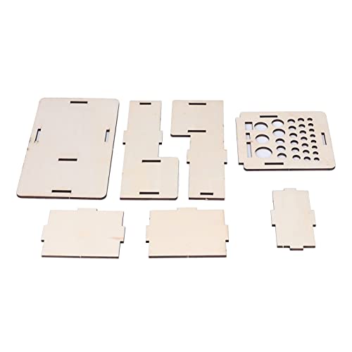 Opslagdoos voor leergereedschappen, Opbergdoos voor leergereedschappen, Opbergdoos voor leermiddelen Lederen Craft Rack Stand Punch Tool Organisator voor DIY, Houten Bord