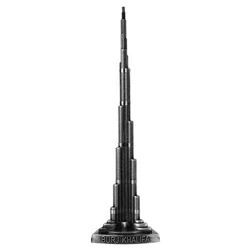 Tower Ornament,Burj Khalifa Model (ca. 18cm/7.1 Inch),Burj Khalifa Miniatuur Model,Office Meubilair Bureau Decor,Metal Bureau Model Ornament