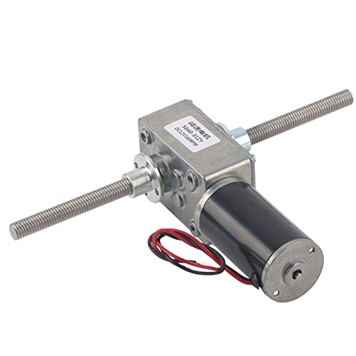 12V High Torque Motor Gear Motor, M8 Double Shaft 1280 Motor, Coaxiale tandwielmotor voor rechter- en linkeras met Flange (50 verhouding reductie) 4