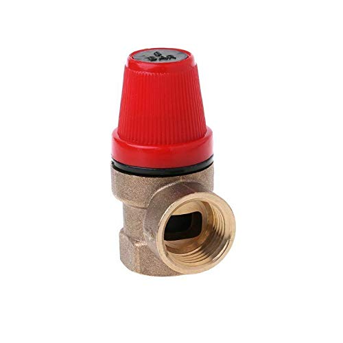 Overlastkleppen 3/4" Vrouwelijke drukreductie ventiel messing veiligheidsventiel voor water/olie/gas (3Bar)