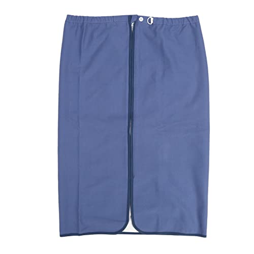 Draagbare incontinentie Beddengoed wasbaar, Herbruikbare katoenen luier rok waterdichte incontinence matras Mats met rits voor volwassen ouderen (Donkerblauw)