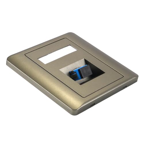 Grijze 86-type schuine SC glasvezel wandplaat met één armen, hoogwaardige netwerkaccessoire voor binnen- en buitenland 3