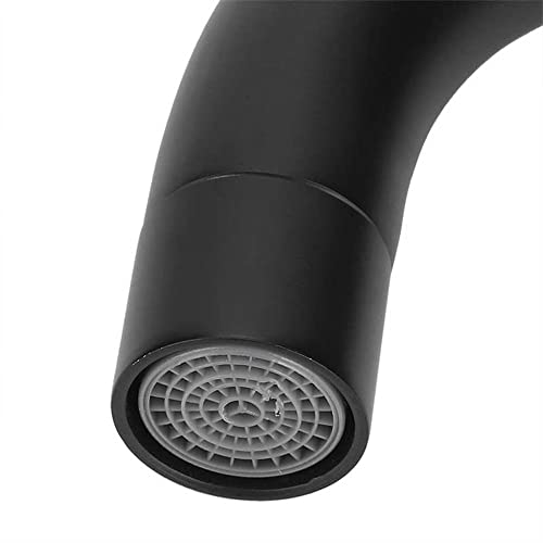 Badkamer aanrecht Faucet, Stainless Steel Single Cold Sink Faucet,Stijlvolle Retro Design,Matte Black Matte Black voor badkamer,Toilet (S)