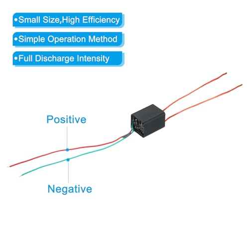 High Voltage Generator, DC 3-6V 20KV Boosting Step-up Power Supply Module Arc Spanning Transformer voor wetenschappelijk experiment, zwart 5