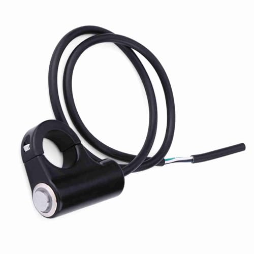 Weerbestendig 22mm aluminium legering stuurschakelaar, aan/uit schakelaar voor remlicht, mistlichten en nog veel meer, Standaard, B Style Zelfvergrendelende Knop met licht