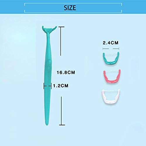 Tandzijde tandstoker, Tandenstok, Tandstok Picks, Floss Picks, Tanden Reinigen Comfortabele Grip Shred Resistant Handvat Rood