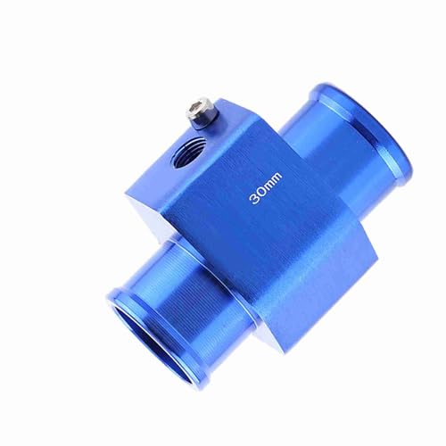 Watertemperatuuradapter voor auto's, universele auto 26-40mm 3 Way Water Temperatuurmeter Aansluiting Tube Water Temperatuursensor Adapter met roestvrij stalen klemmen, standaard 3