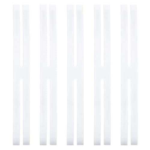 9 Inch H Band Siliconen Rubber Bands, 5 stuks Sterke Elastische Siliconen Bands Rubber Wrap Bands voor Boeken Camera's Art Cooking Wrapping Oefenzak Wraps, Wit