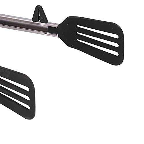 Spatelklam Manija Para Puerta Roestvrij Staal Siliconen Roestvrij Staal Siliconen Voedselpakket Voedselbarbecue Steaktang Bakkerijschap voor Thuis Bbq Pinca De Silicone Para 4