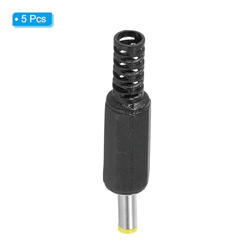 4 x 1,7 mm gelijkstroom Man Plug voeding eindigt, 5 st DIY DC Barrel Connector vervanging, geel 3