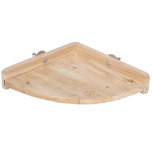 Chinchilla Ventilatorvormige Platform en eekhoorn Houten Stepping Board voor kleine huisdieren - voor Chinchilla Cage Accessoires