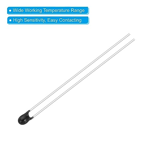 NTC Thermische Resistors, 20st 10K Ohm MF52-103 5% Precisie Hoge Gevoeligheid Huidige Limitator Temperatuursensor voor het meten van Temperatuur Zwart 4