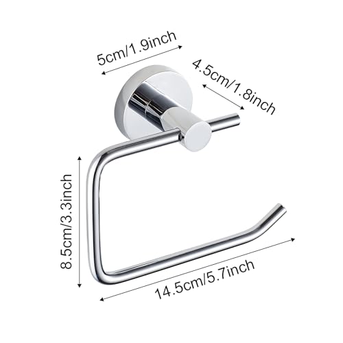 Toiletpapier houder Chrome toiletrolhouder Toiletrolhouder Silver toiletrolhouder met brillen voor keuken en badkamer